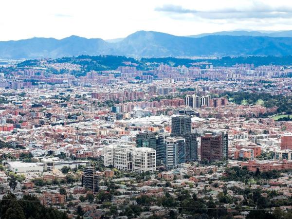 Imagen panorámica de Bogotá