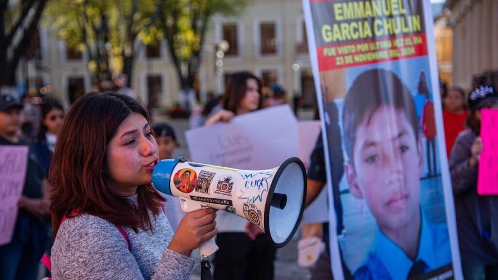 Familiares de siete personas desaparecidas marchan en estado mexicano de Chiapas