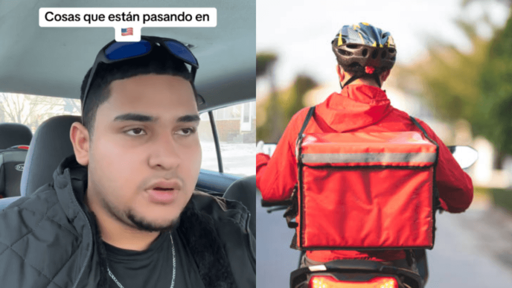 Es latino, tiene un trabajo como repartidor en Estados Unidos y avisó de una modalidad de robo