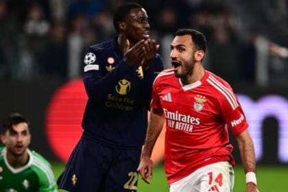 Juventus sufre en casa y Benfica lo castiga: ambos siguen en carrera