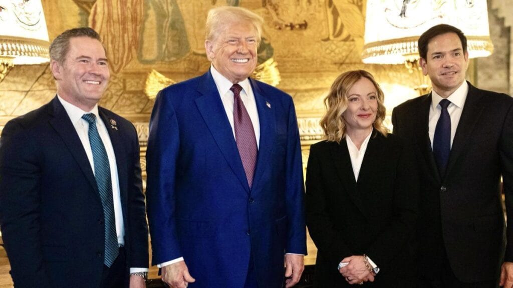 Primera Ministra italiana Giorgia Meloni visita a Donald Trump en Mar-a-Lago