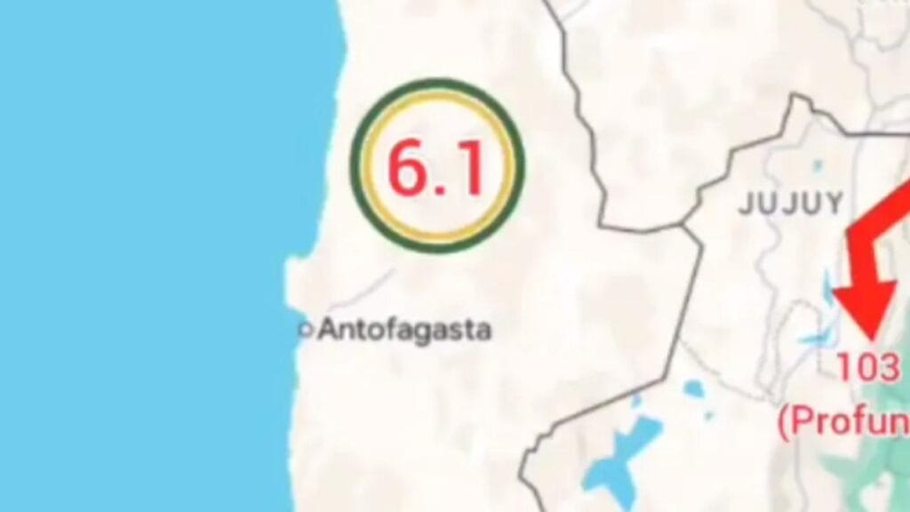 Se registró fuerte temblor de 6,1 en el norte de Chile