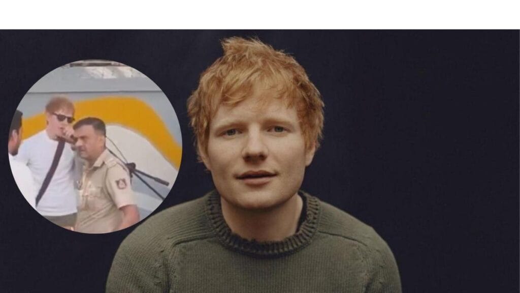 Policía india echa a Ed Sheeran de concierto improvisado en la calle por no tener permiso