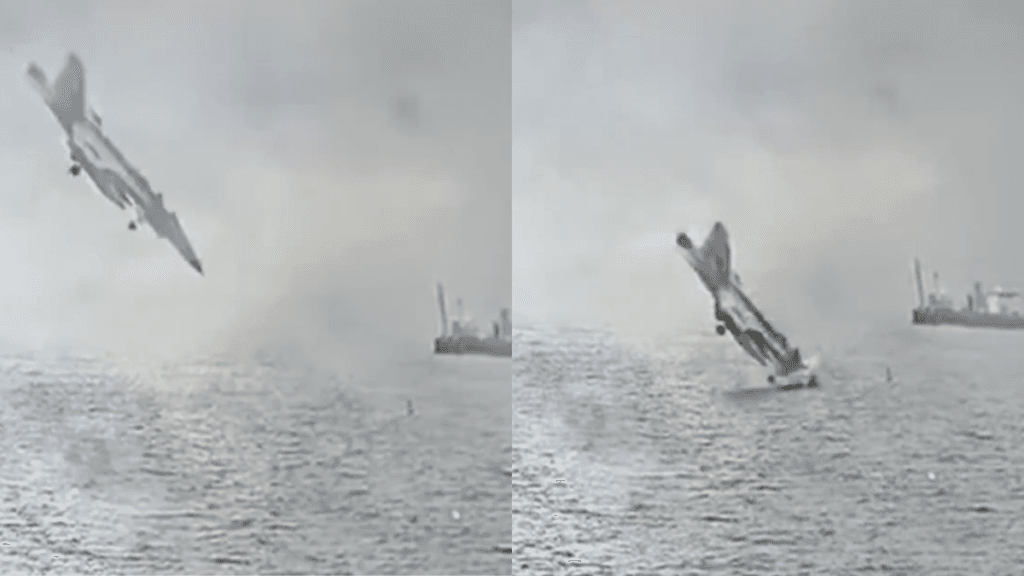 Video| Así fue la impresionante caída de avión militar en el mar de EE. UU.; hay sobrevivientes