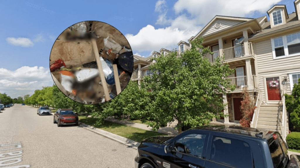 niños vivían entre montones de basura