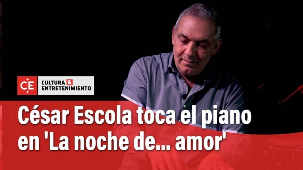 César Escola toca el piano y cuenta historias en 'La noche de... amor'