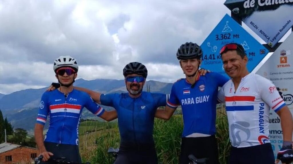 Selección de ciclismo de Paraguay escogió a Boyacá para realizar campamento de entrenamiento