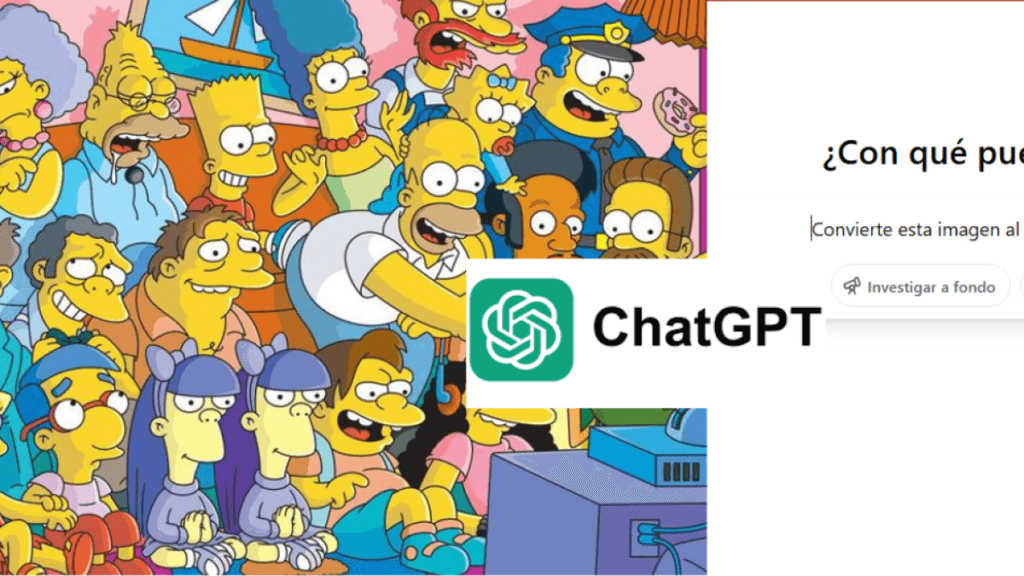 ¿Cómo usar el modo 'Los Simpson' para crear imágenes en ChatGPT? Paso a paso