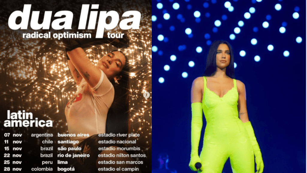Dua Lipa regresa a Colombia para concierto en Bogotá de su gira 'Radical Optimism'; fecha y lugar donde será