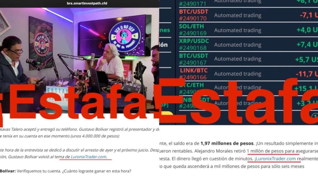 LuronixTrader, estafa digital en Colombia que se promociona con artículo falso de EL TIEMPO