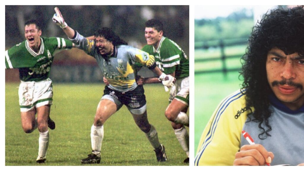 René Higuita entra en el debate por 'Paradinha' y recuerda una de sus locuras cuando se sentó en la pelota: video