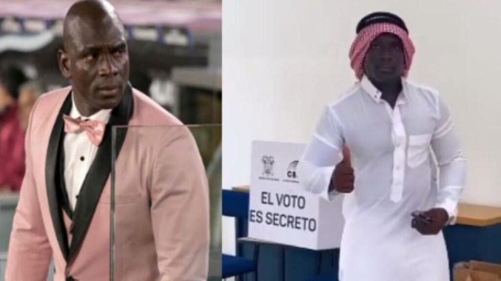 Segundo Castillo, DT del Barcelona, se robó el ‘show’ en las votaciones en Ecuador por su excéntrico traje
