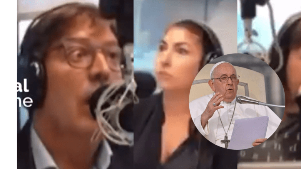 Sorpresiva reacción de periodista en vivo que llamaron para hablar del papa Francisco y no sabía que había muerto