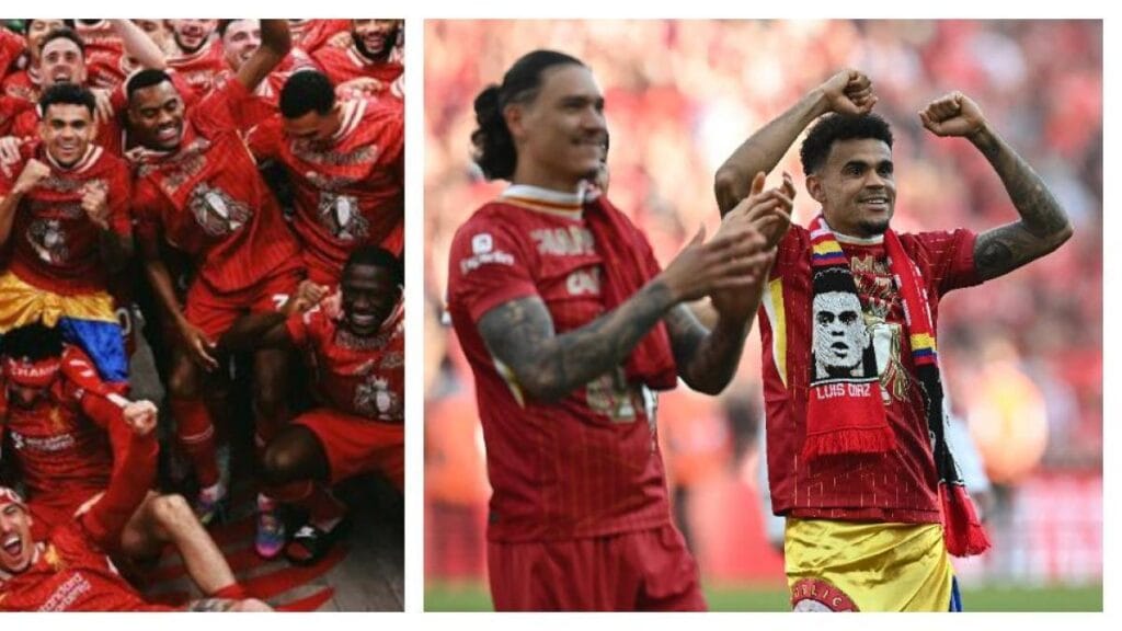 baile y canto tras ganar la Premier, video