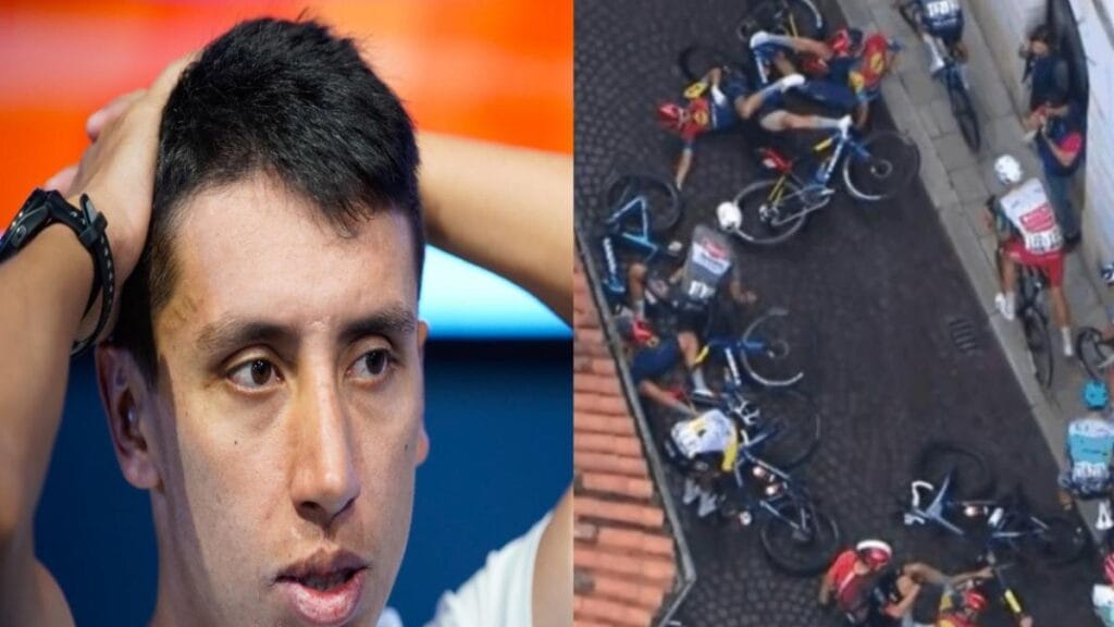 Egan Bernal: así fue la fuerte y masiva caída que desbarató la general del Giro de Italia tras la etapa 14