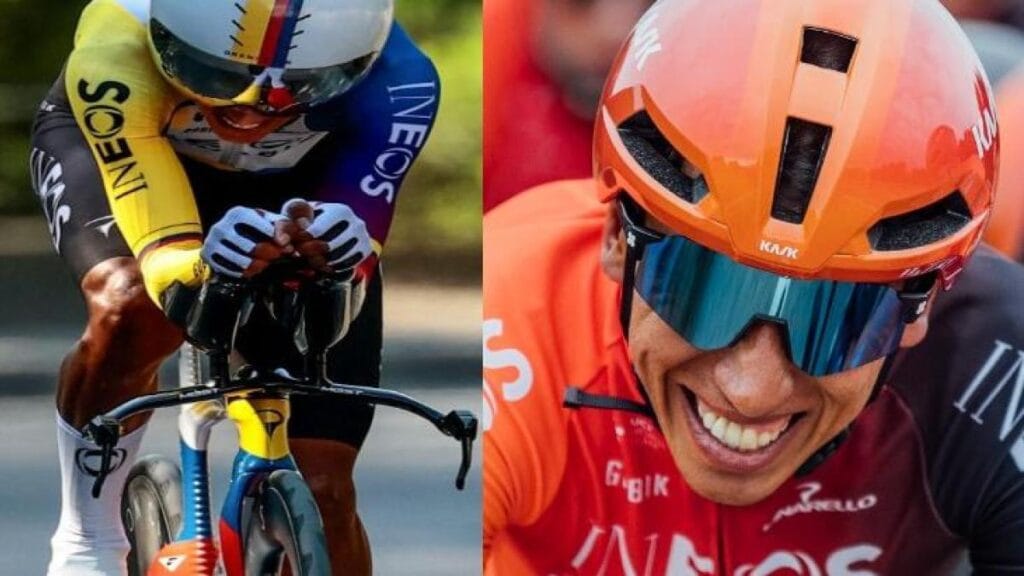 Egan Bernal se cayó, pero ‘sobrevivió’ a la lluvia y al piso mojado en la peligrosa contrarreloj del Giro de Italia