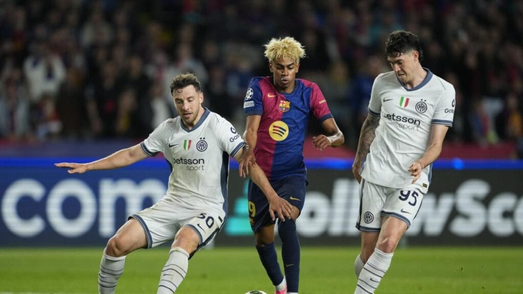 Inter se llevó un punto de Barcelona tras el espectacular empate 3-3 en la semifinal de la Liga de Campeones