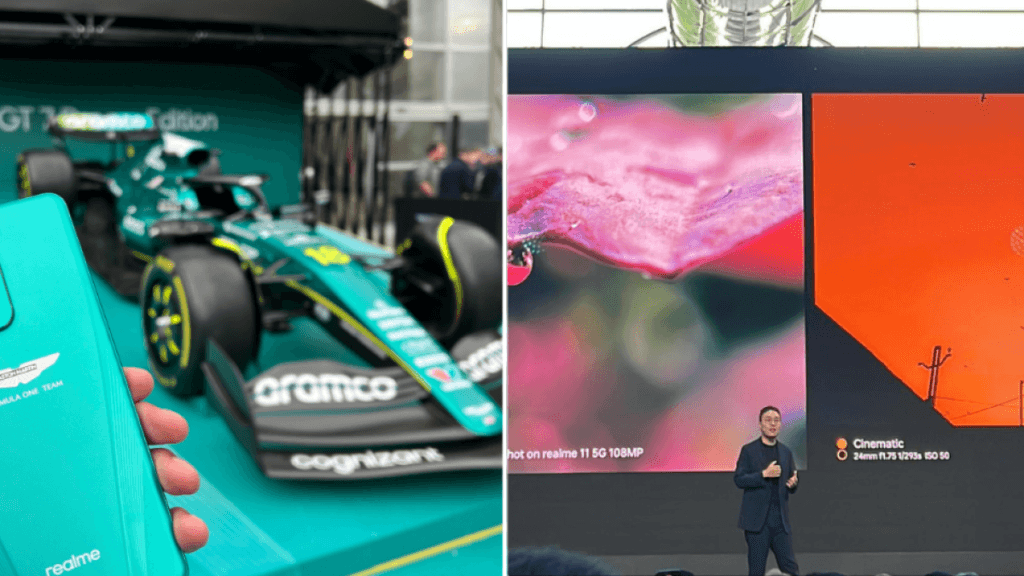 Realme lanzó en París su línea de celulares GT7 con edición especial con Aston Martin