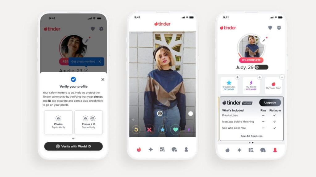 World incorpora verificación humana en Tinder Japón a través de una alianza con Match Group
