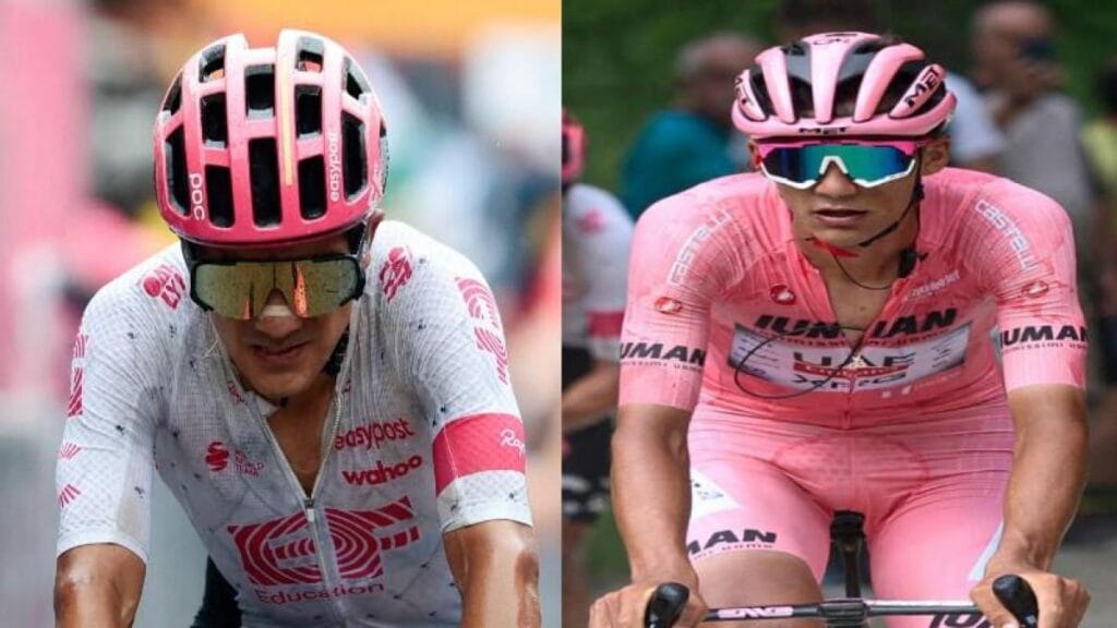 duros cruces de acusaciones entre los dos en el Giro de Italia