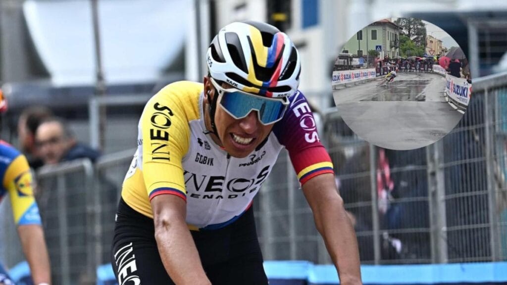 salió a la luz el video del durísimo golpe que se dio en el Giro de Italia