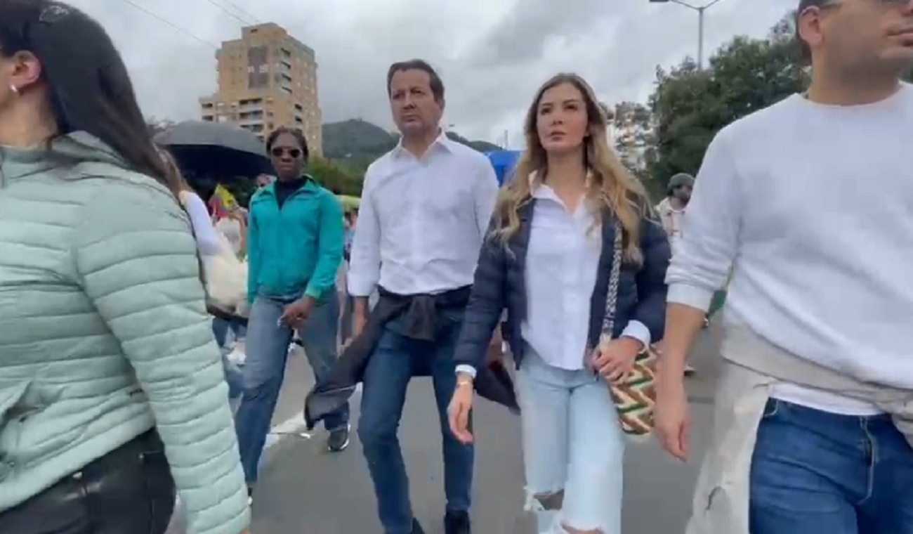 David Luna marcha por Miguel Uribe