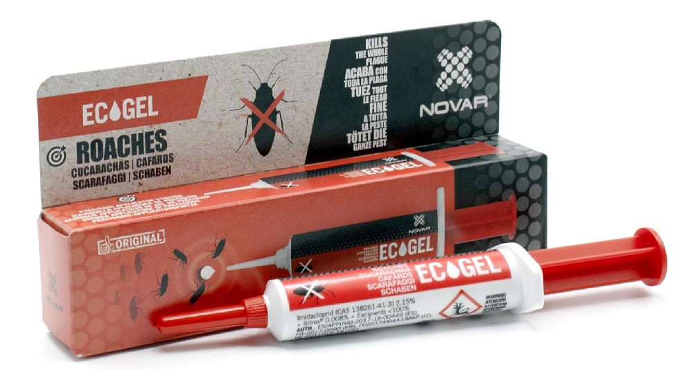 Jeringuilla de alta eficacia contra cucarachas.