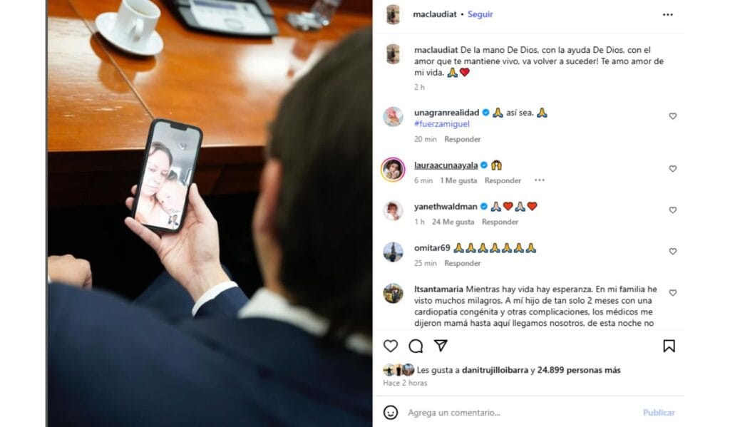 ESPOSA de MIGUEL URIBE envía sentido mensaje tras CIRUGÍA