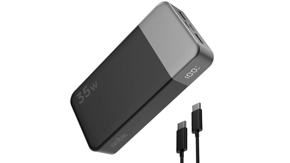 Batería externa Nobis de 20.000 mAh.