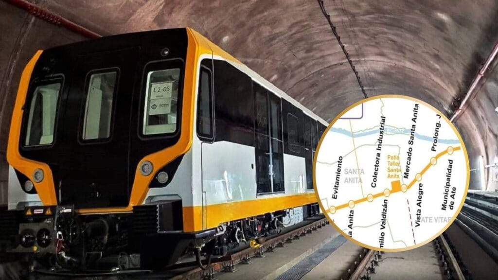 La Linea 2 del Metro de Lima fue inaugurada a finales del 2023. (Foto: composición-Infobae/Renato SIlva/Metro de Lima/ATU)