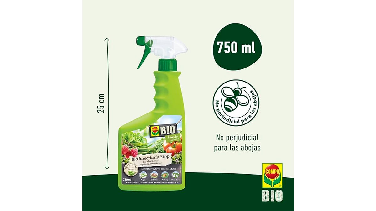 No afecta a las abejas.