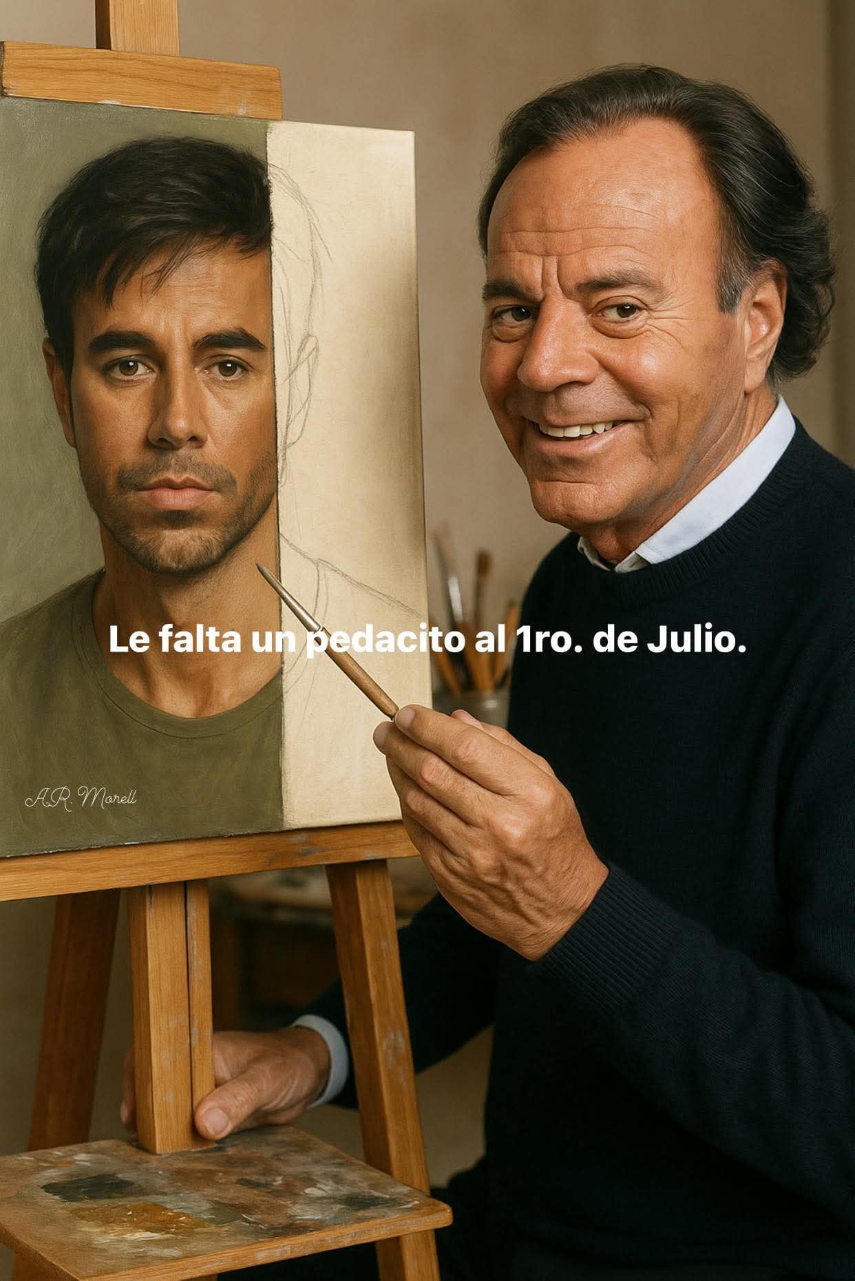 Julio Iglesias toma con buen humor este inesperado homenaje digital. (Foto: Facebook)