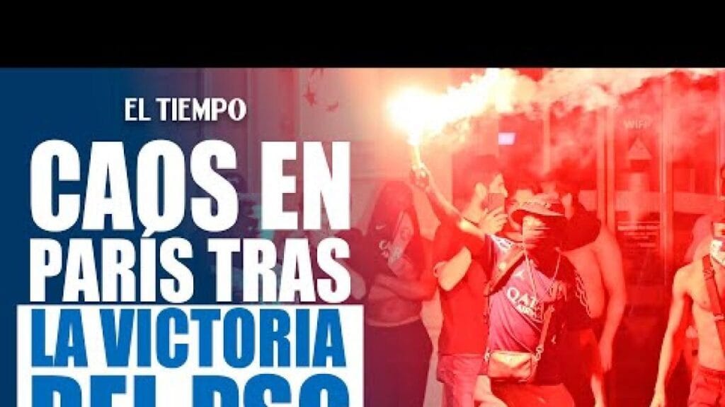 Fiesta y disturbios en París tras la victoria del PSG en la Champions