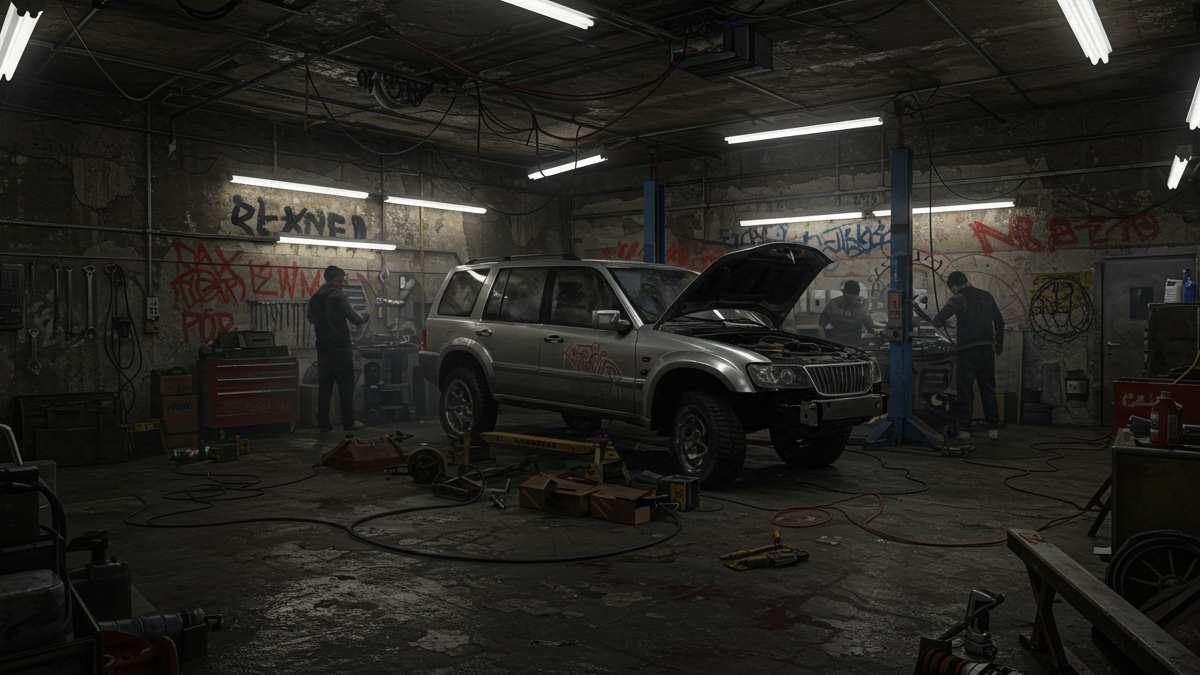 Taller de carros clandestino