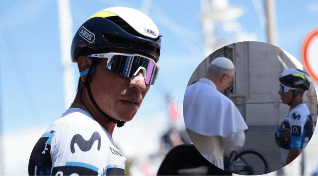 Nairo Quintana habló con el Papa León XIV, última etapa del Giro de Italia