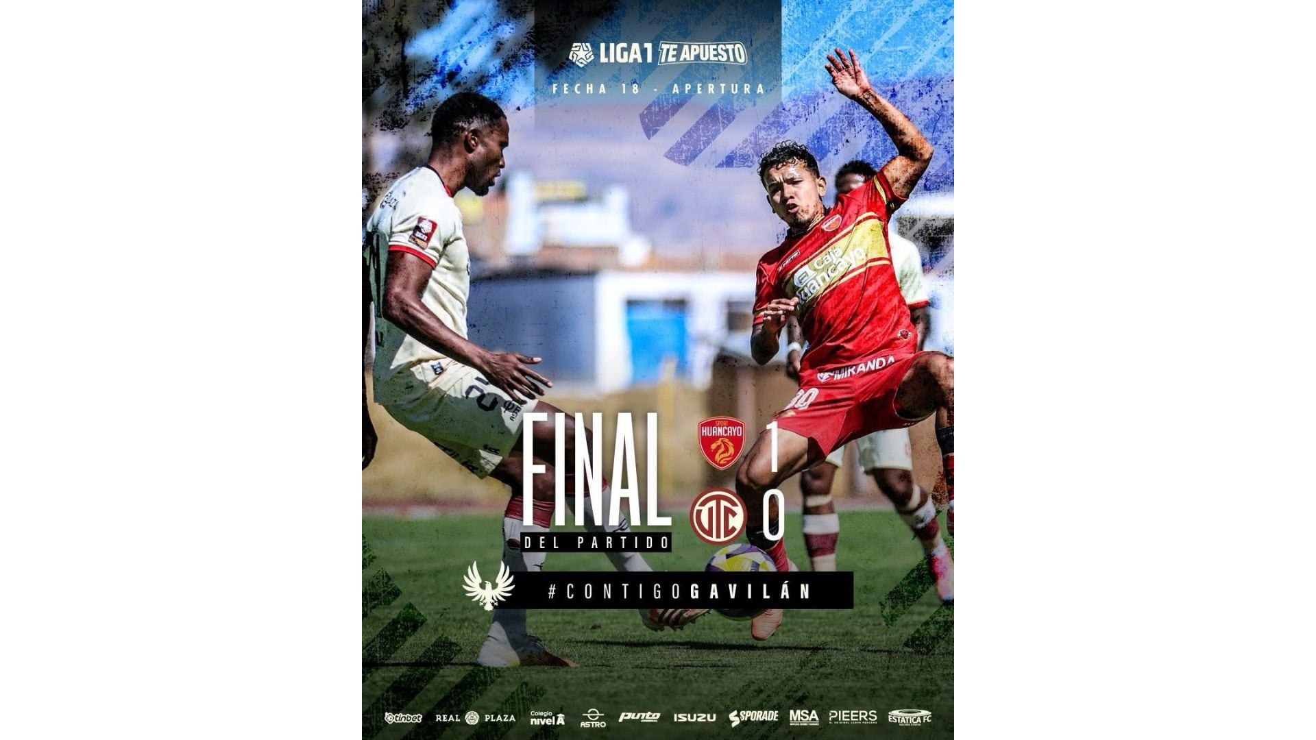 UTC no pudo con Sport Huancayo y perdió 1-0 de visita.