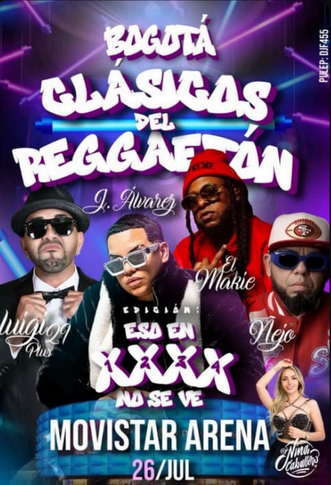Concierto de reguetón vieja escuela en el Movistar Arena - crédito cortesía