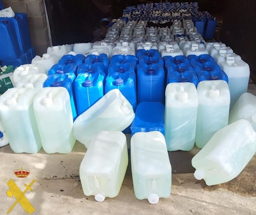 Golpe al suministro de gasolina para narcotráfico en Almería: la Guardia Civil interviene más de 10.000 litros