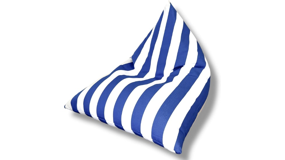 Este cojín para la playa está disponible en diferentes colores.