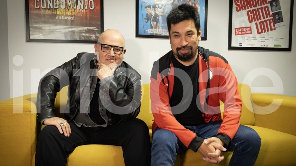 Beto Ortiz y Aldo Miyashiro hablaron con Infobae Perú sobre su puesta en escena Un rato con él. Infobae Perú/ Carlos Díaz