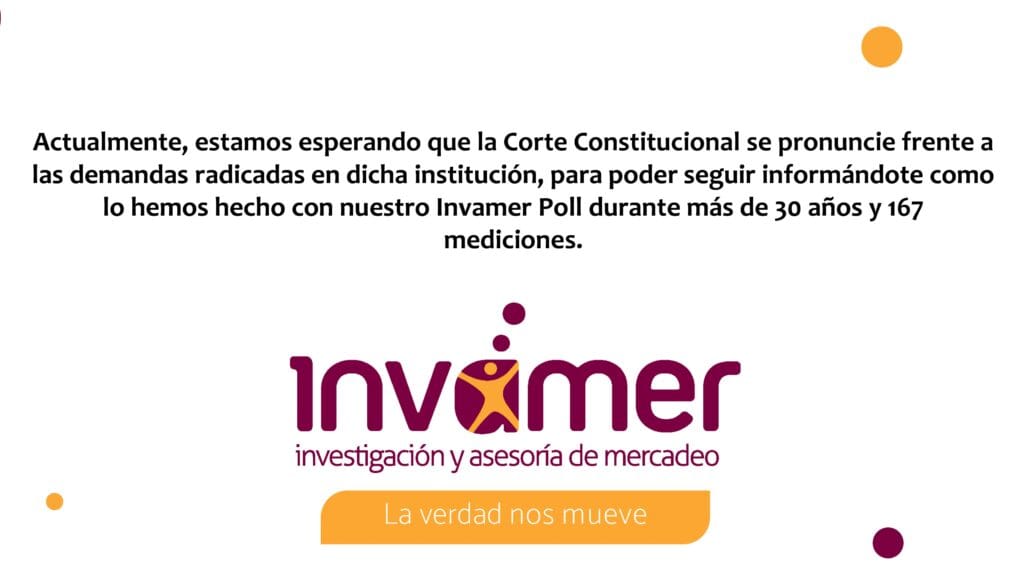 Invamer publica una encuesta sin datos por una nueva ley: “No nos es posible informarte cómo van las cosas en Colombia”