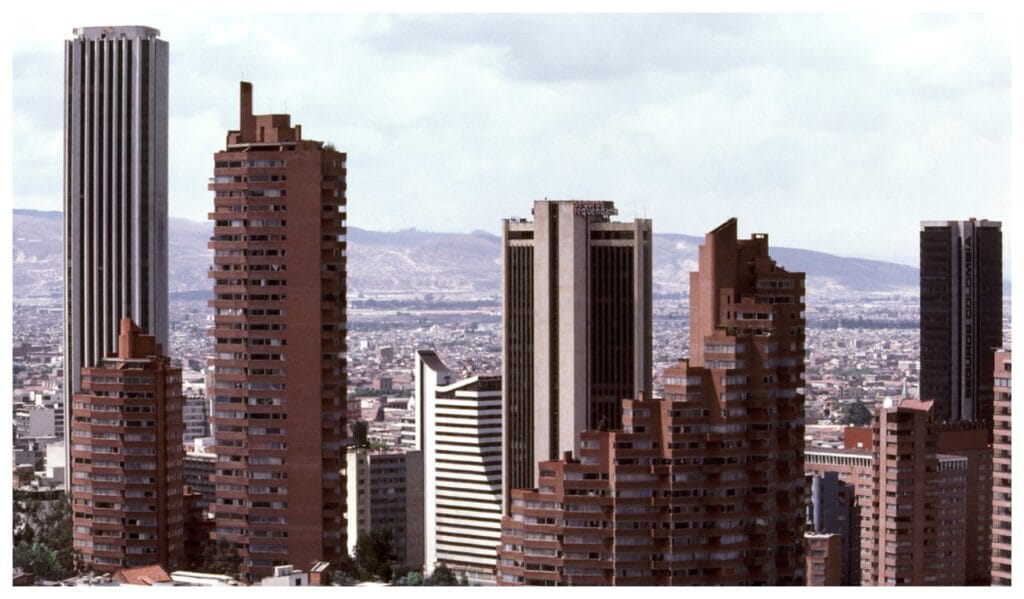 Panorámica de Bogotá en el centro