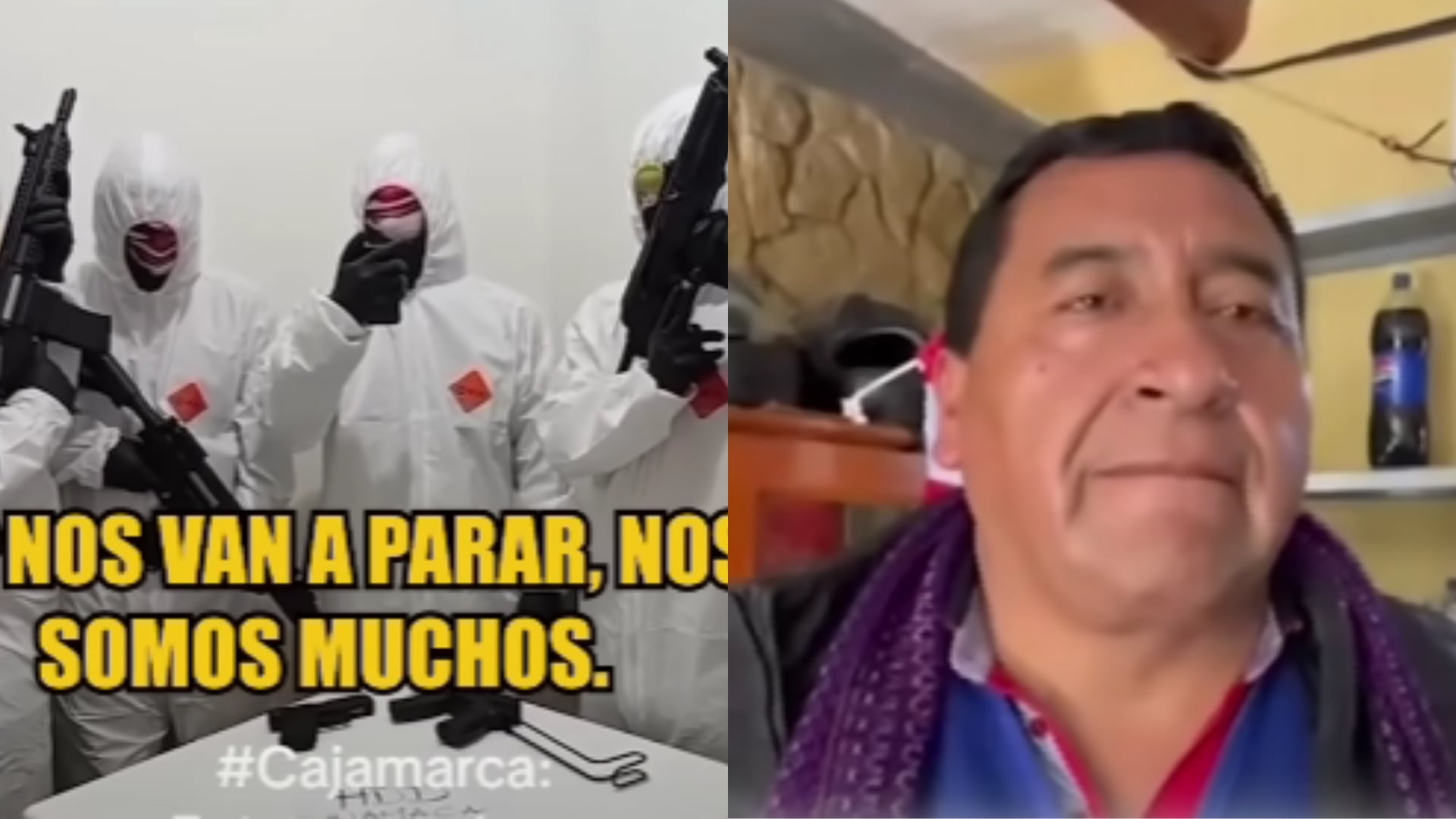 Banda “Los Hijos de Dios” amenaza a rondas campesinas y a la Policía. (Foto composición: Infobae Perú/Captura video: 24 Horas)