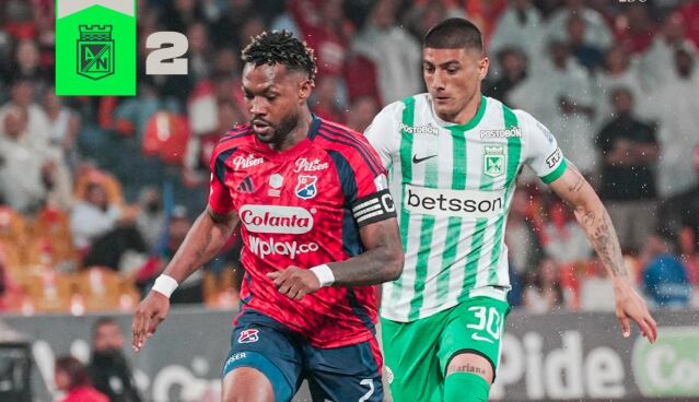 Nacional y Medellín se midieron en el estadio Atanasio Girardot de Medellín- crédito @nacionaloficial/X