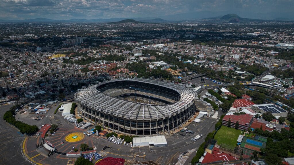 Estadio Azteca en alcaldía Tlalpan, el 4 de agosto.
