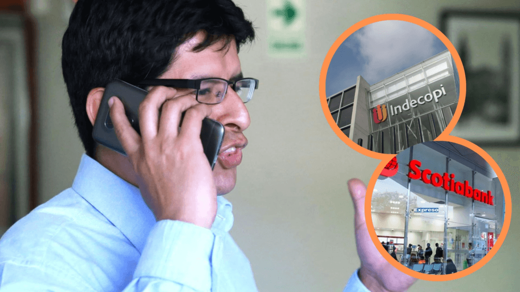 Indecopi abre procedimiento administrativo sancionador contra Scotiabank Perú por comunicaciones no deseadas. (Composición: Infobae / Andina)