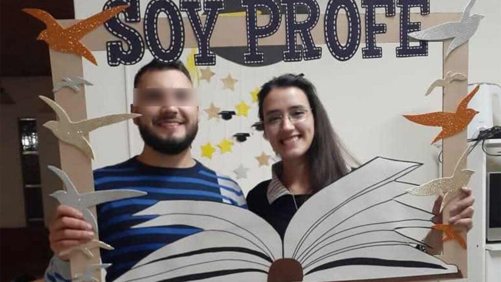 El imputado, Yamil Yunes, y la víctima, Rocío Collado