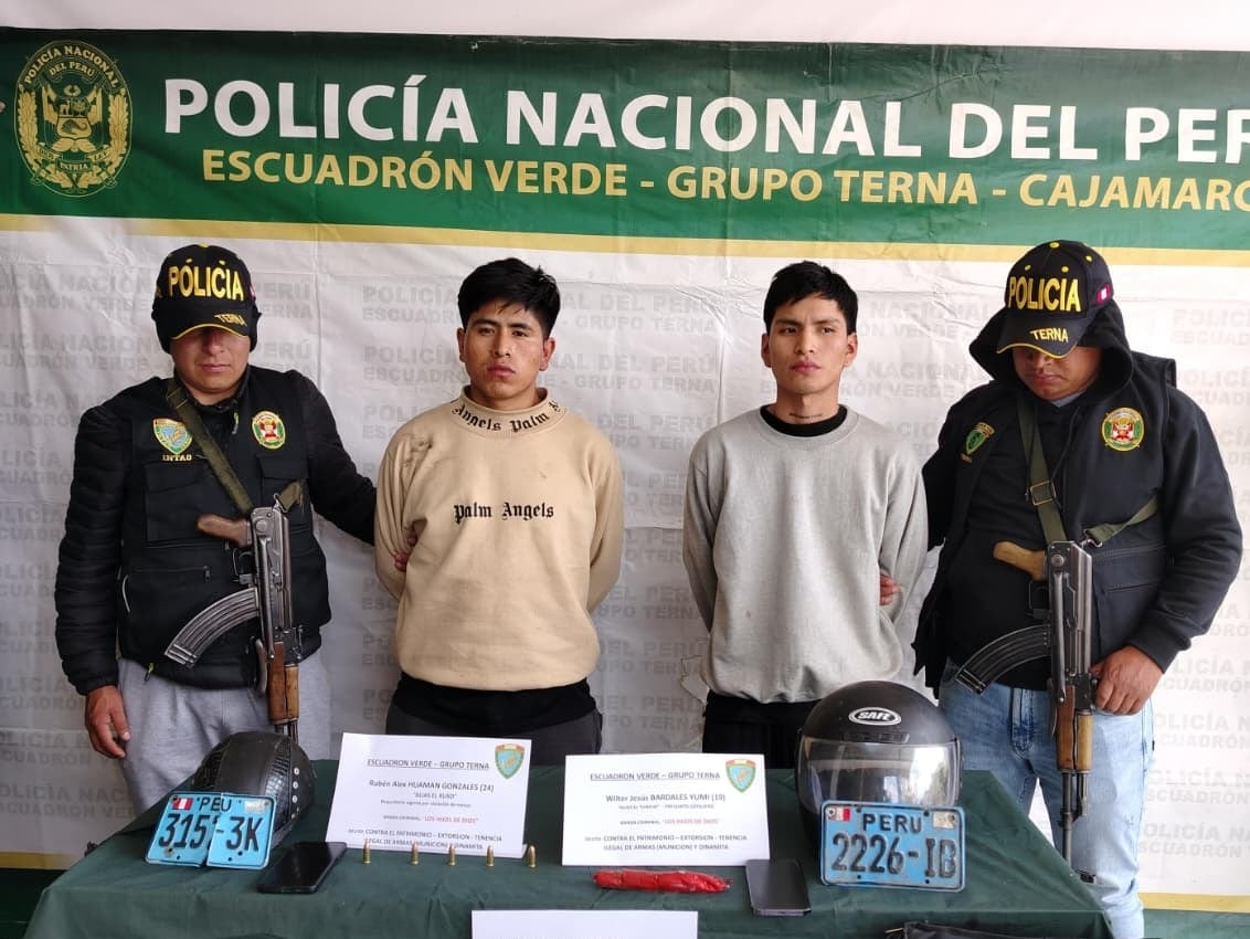 PNP captura a dos sujetos involucrados en ataques extorsivos a negocios. (Foto: El Peruano)