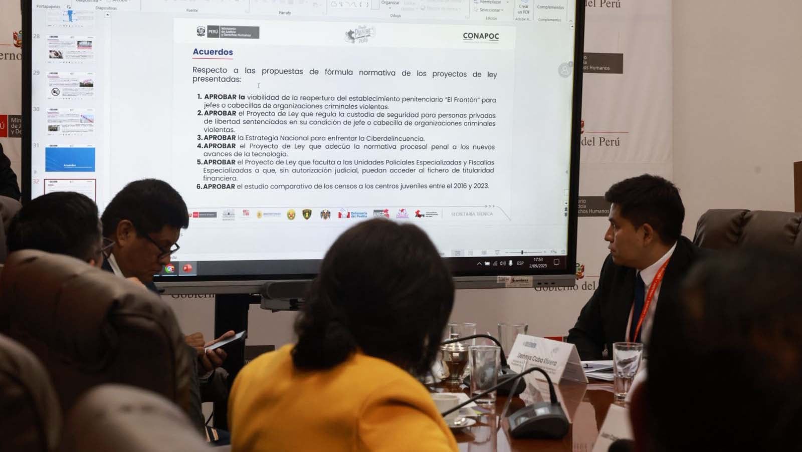 CONAPOC aprueba por unanimidad la viabilidad de la construcción del penal El Frontón para cabecillas de organizaciones criminales. (Difusión/Gob.pe)