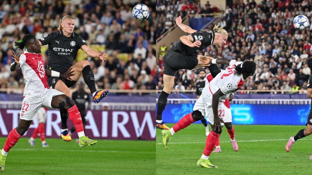 Así fue el doblete acrobático (otro más) de Haaland